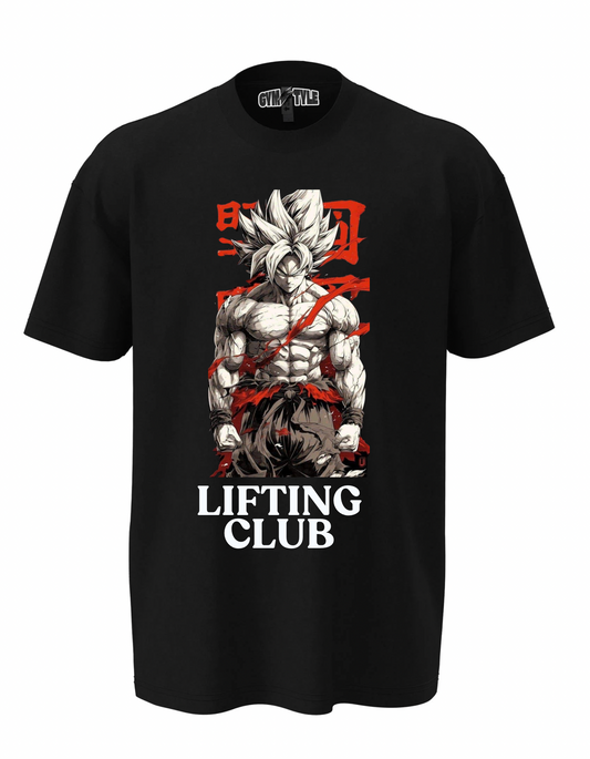 Lifting club design oversized T-shirt