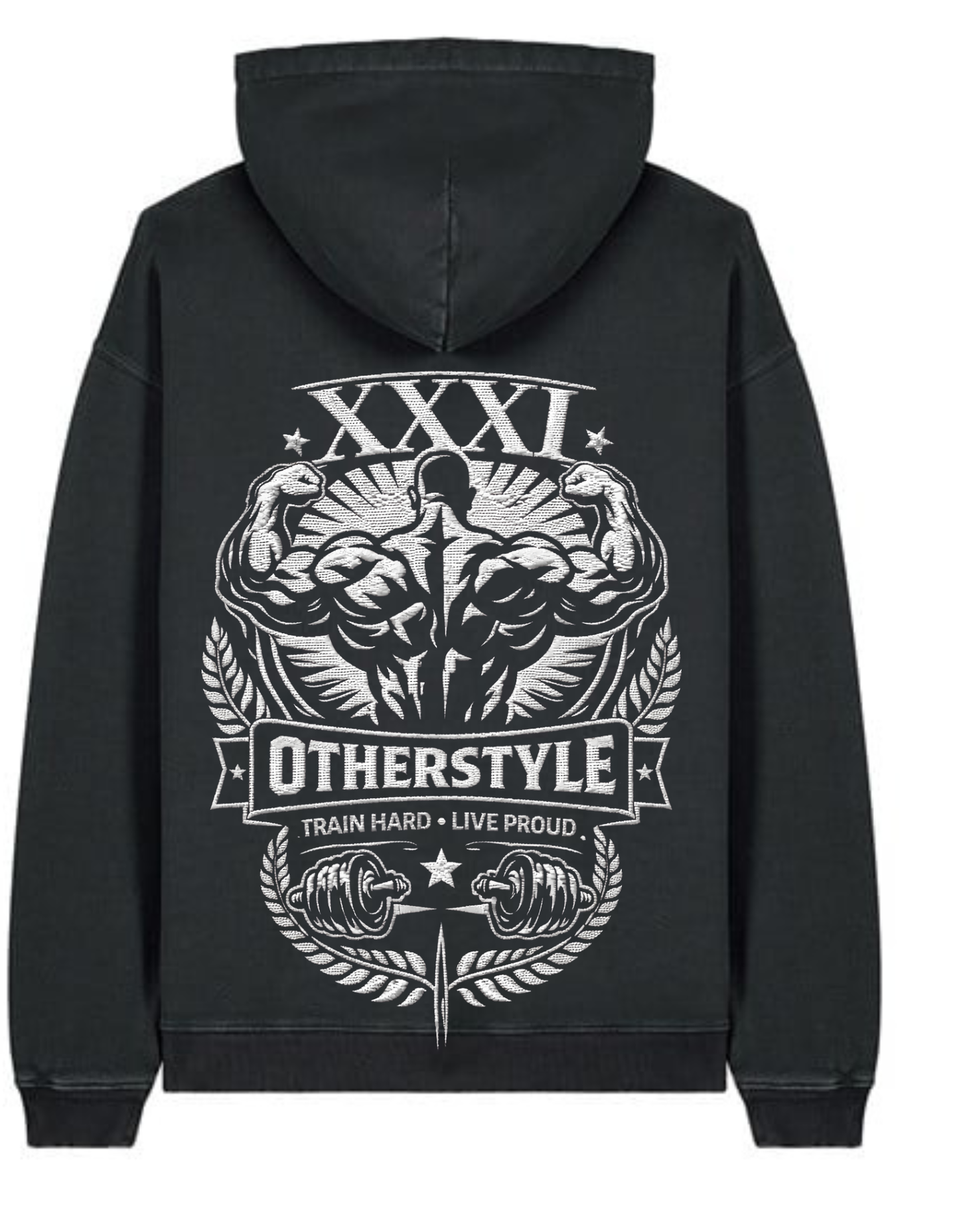 OTHERSTYLE XXV Legacy Strength Graphic Hoodie – Train Hard Live Proud