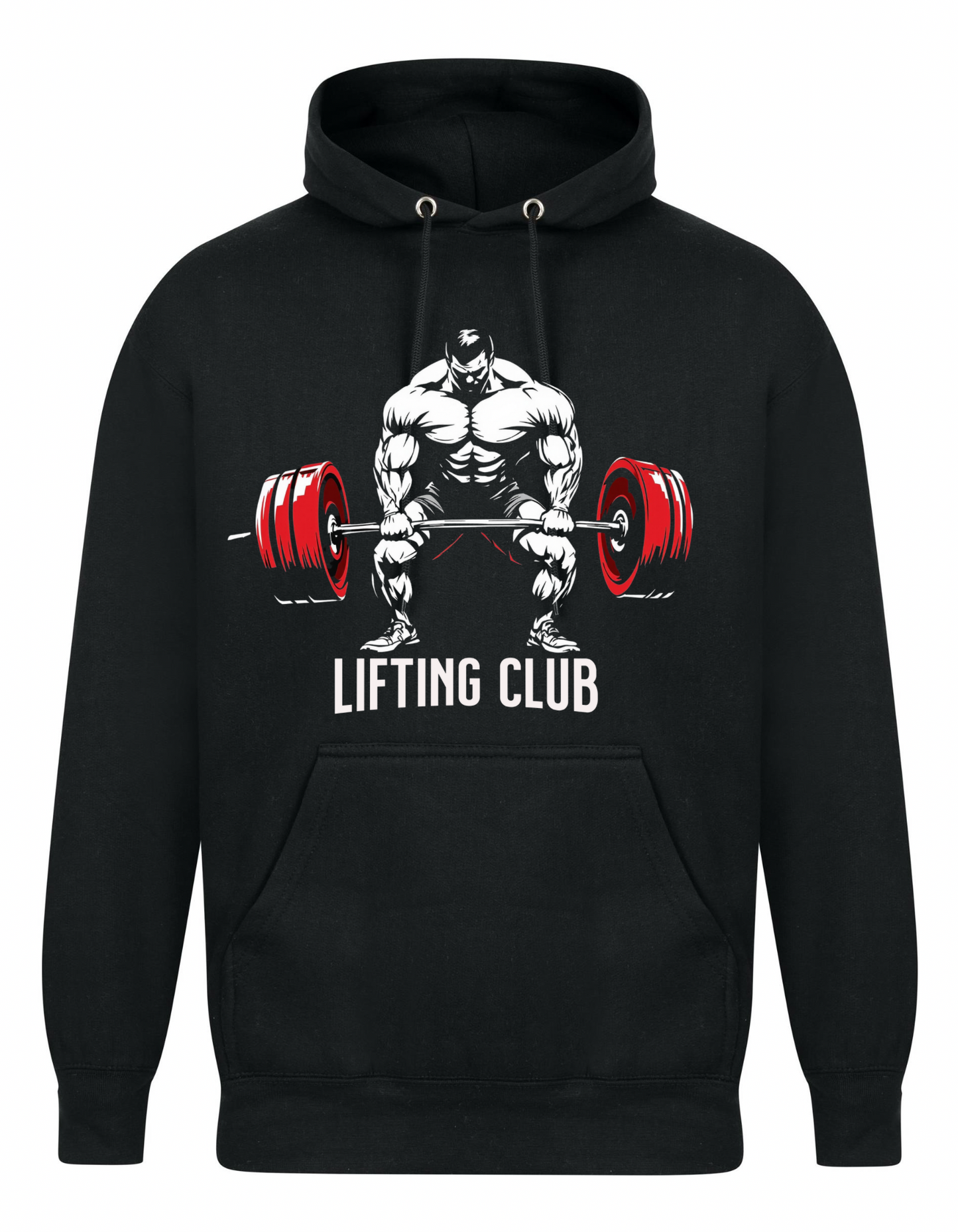 Lifting club design oversized hoodie