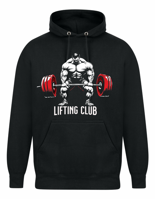Lifting club design oversized hoodie