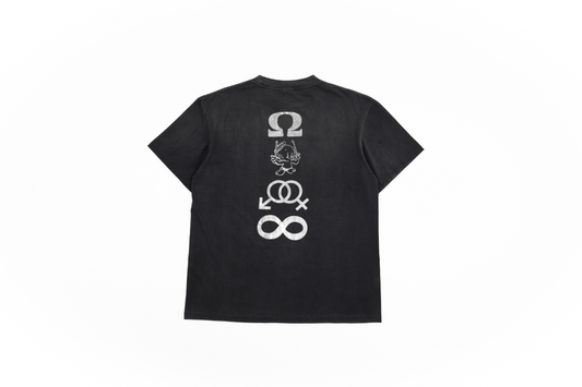 SM candle print short-sleeved shirt 31