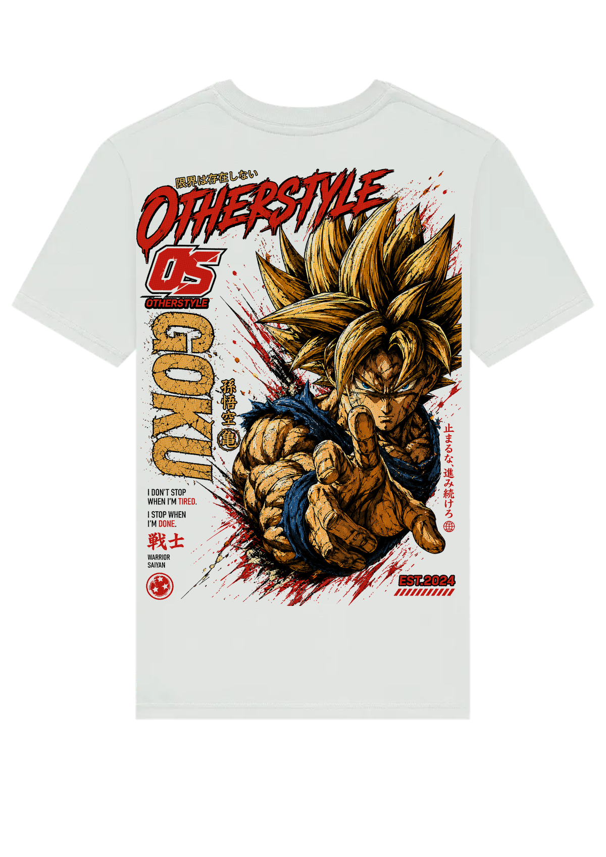 Goku Warrior Anime T-Shirt – Oversized Super Saiyan Graphic Streetwear Tee | Limited Edition