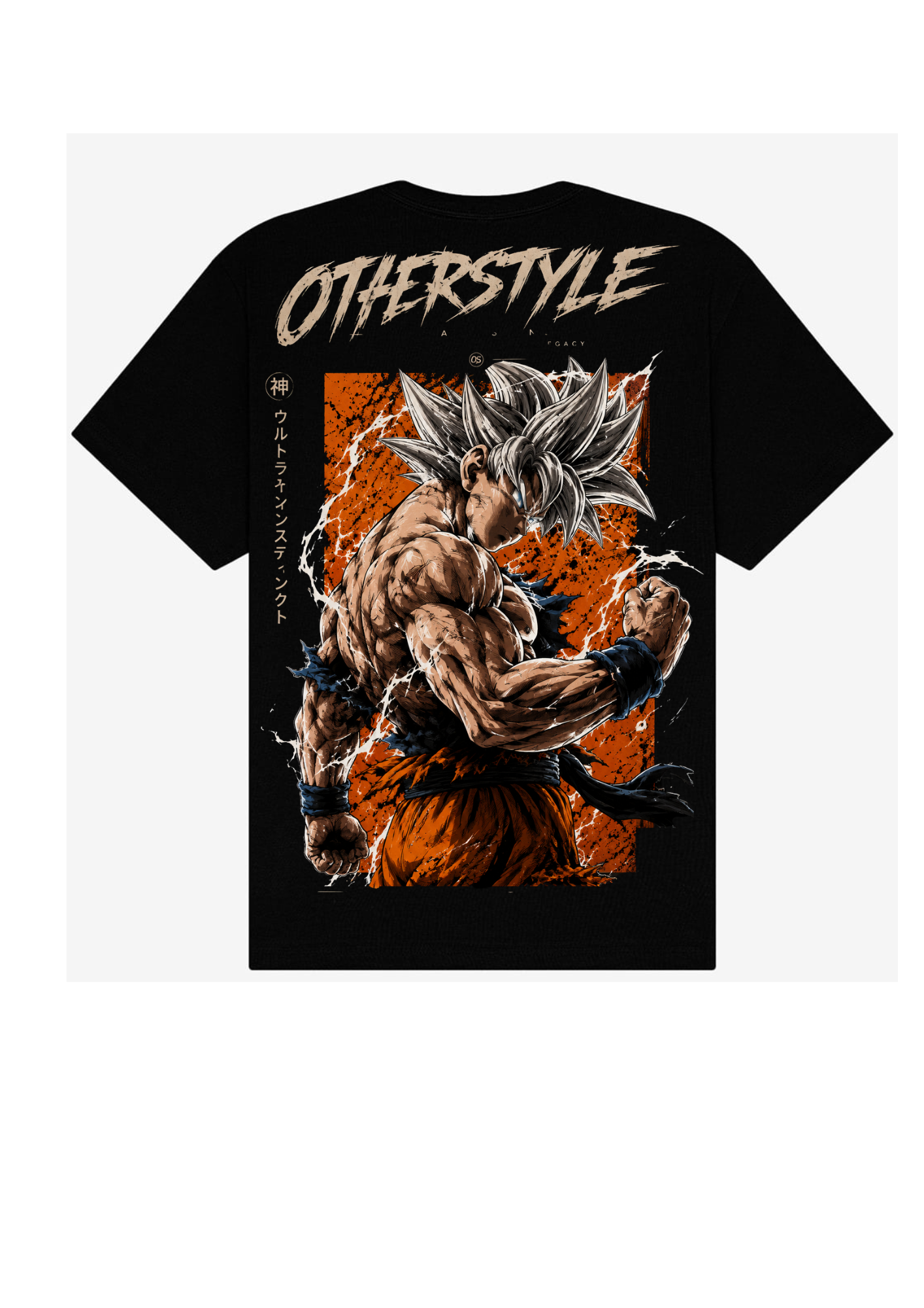 Otherstyle Ultra Instinct Warrior Oversized T-Shirt – Anime Gym Streetwear Graphic Tee