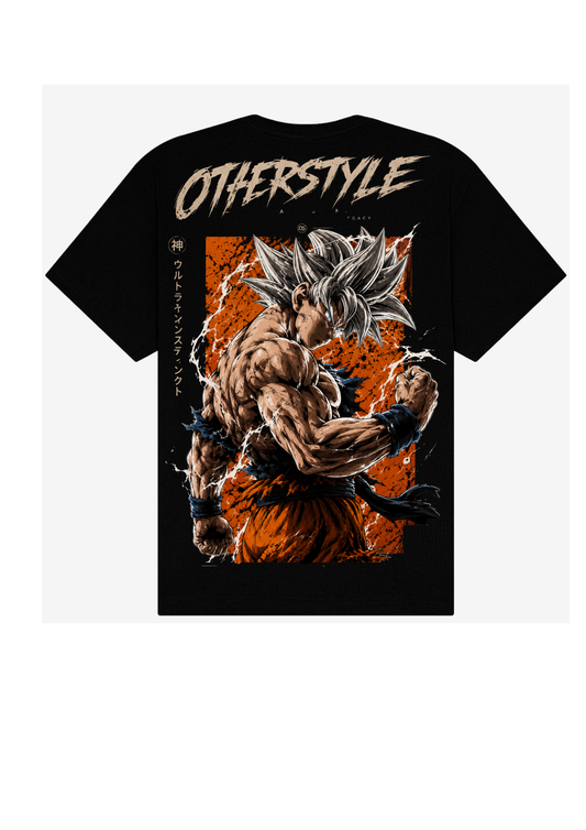 Ultra Instinct Warrior Oversized T-Shirt – Anime Gym Streetwear Graphic Tee