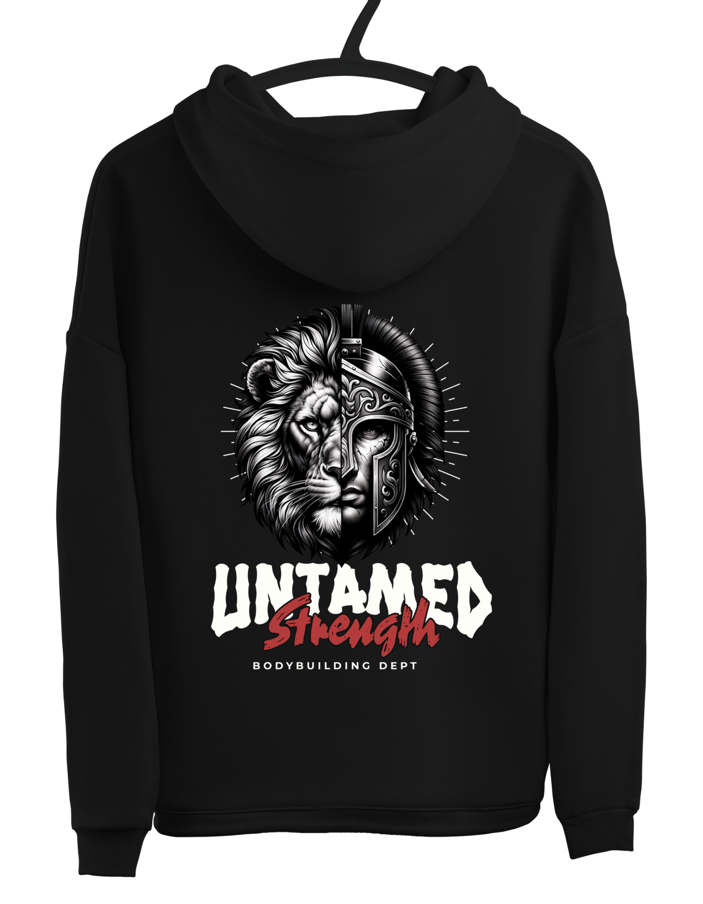 Untamed strength design oversized hoodie