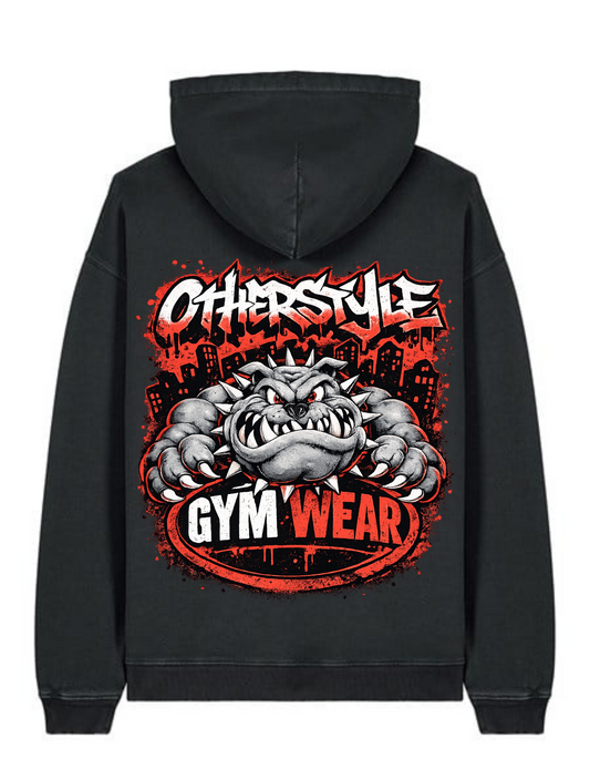 Hoodie oversized bulldog design