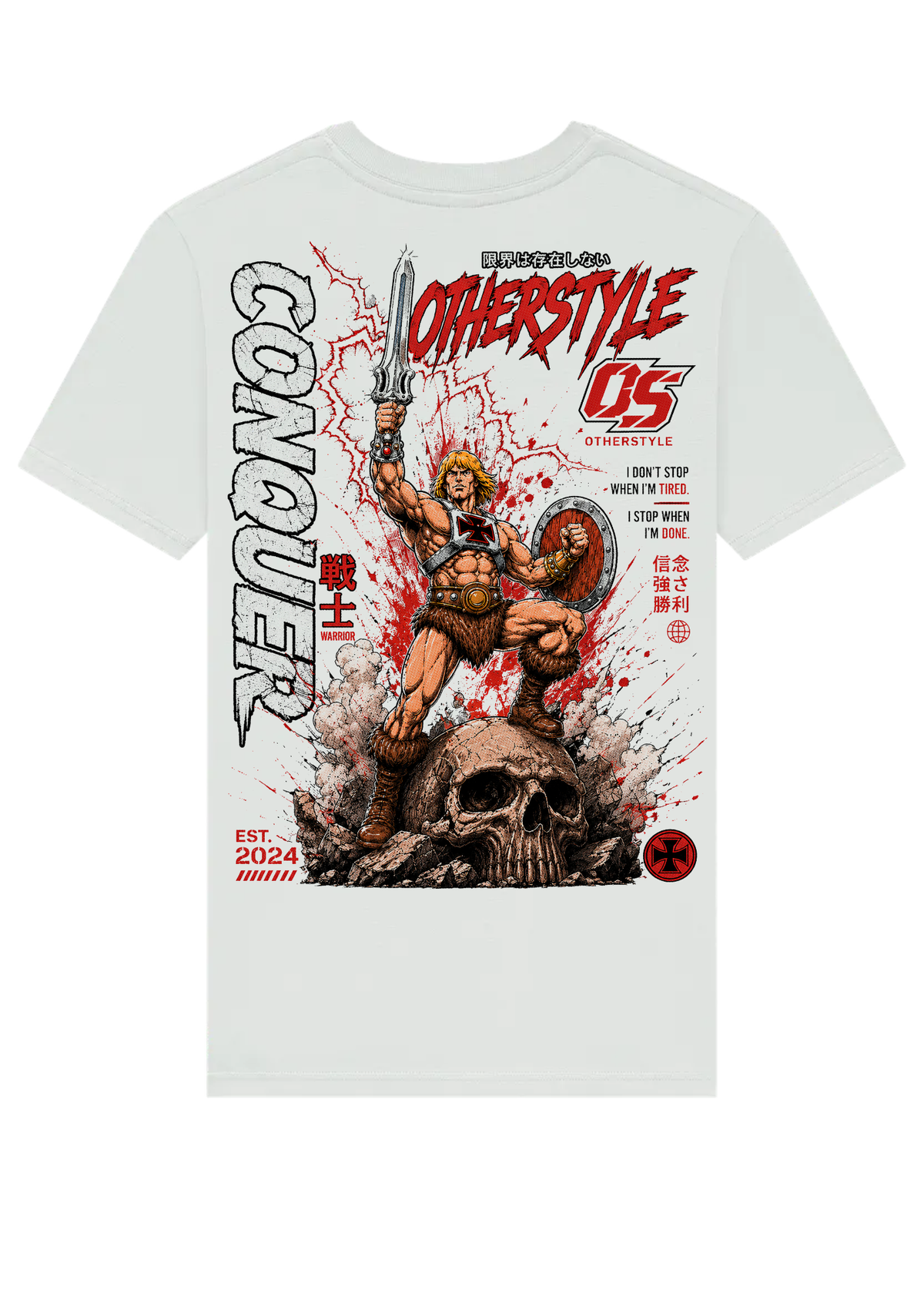 Conquer Warrior Oversized T-Shirt – Limited Edition Graphic Tee