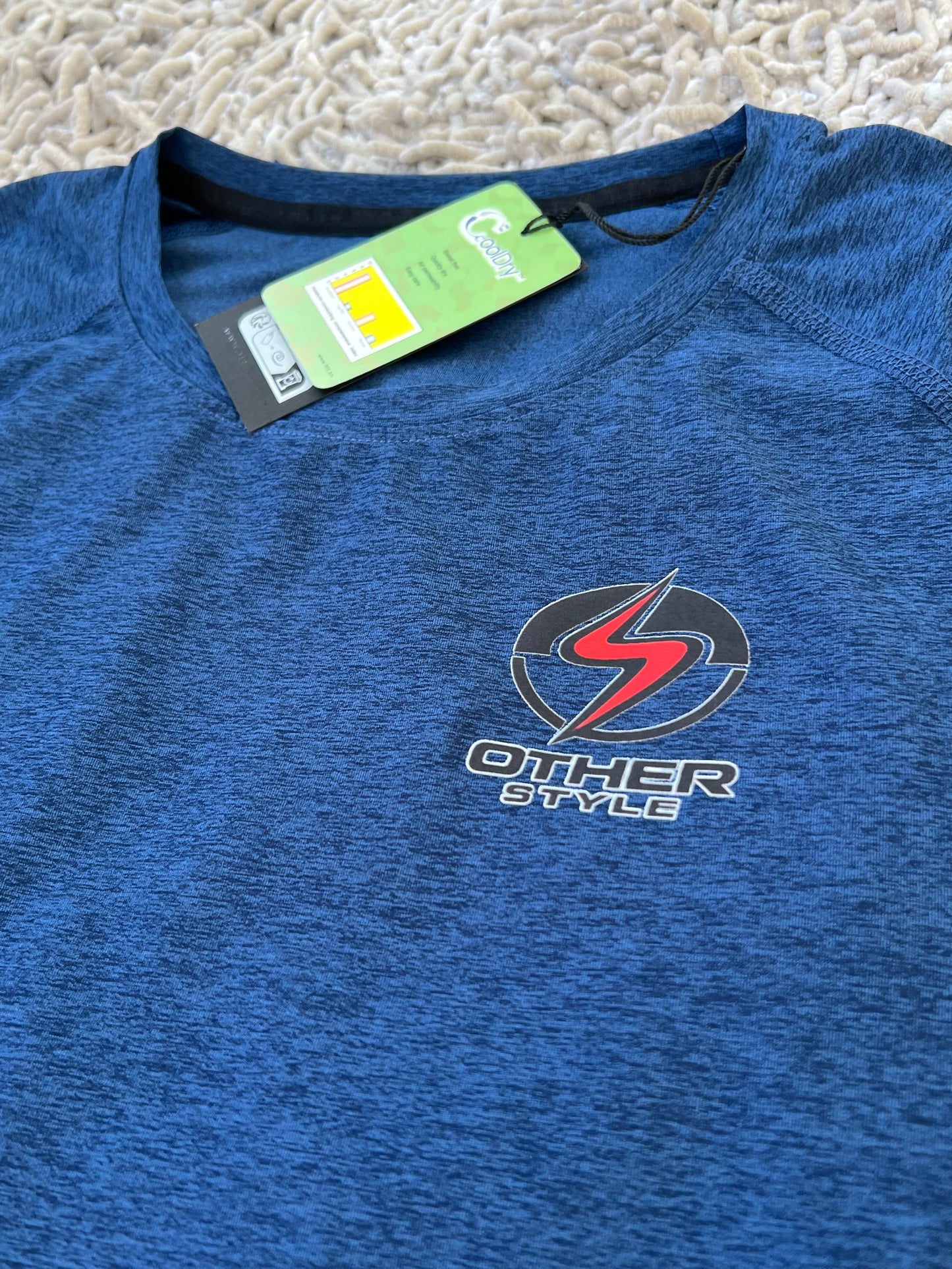 Other Style Performance Training T-Shirt – Moisture-Wicking Athletic Gym Tee | Blue Marl