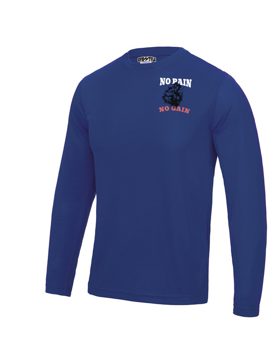 No pain no gain design Long sleeve cool T