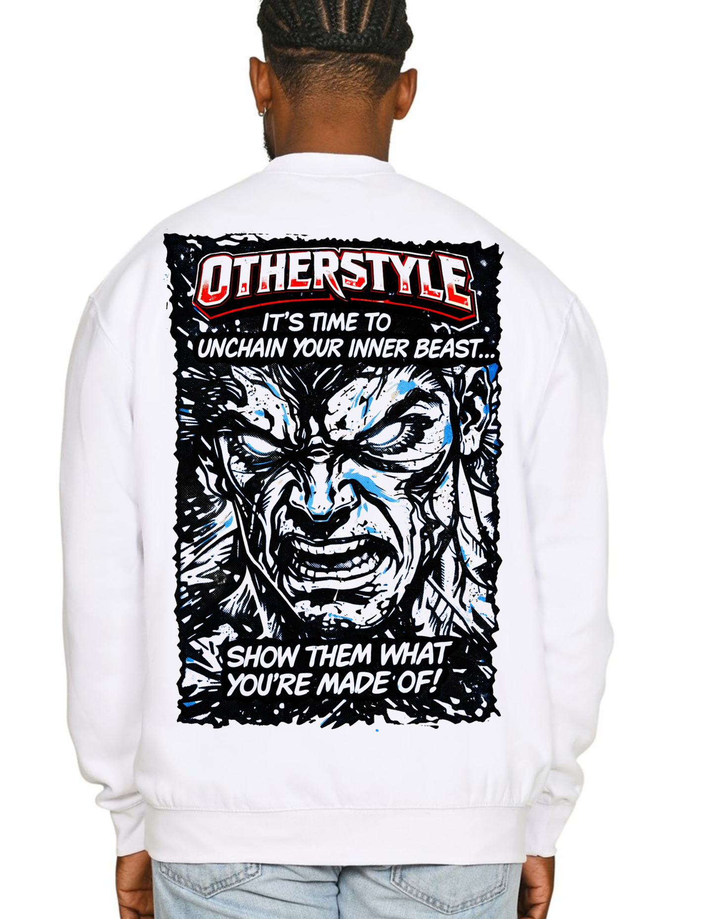 Sweatshirt oversized white