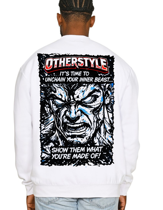 Sweatshirt oversized white