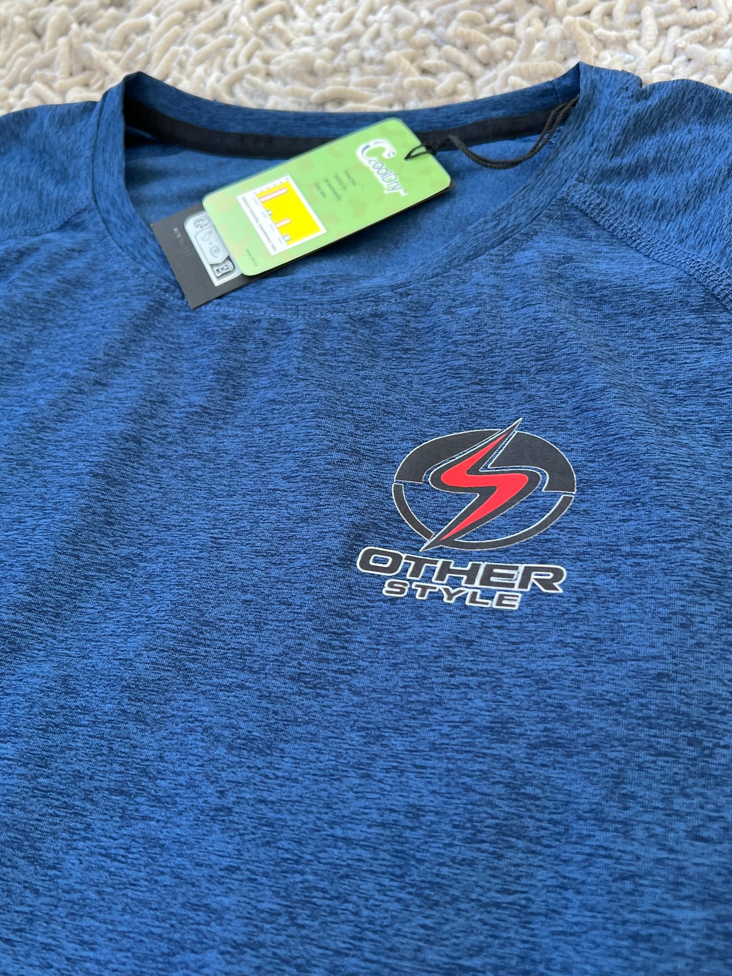 Other Style Performance Training T-Shirt – Moisture-Wicking Athletic Gym Tee | Blue Marl
