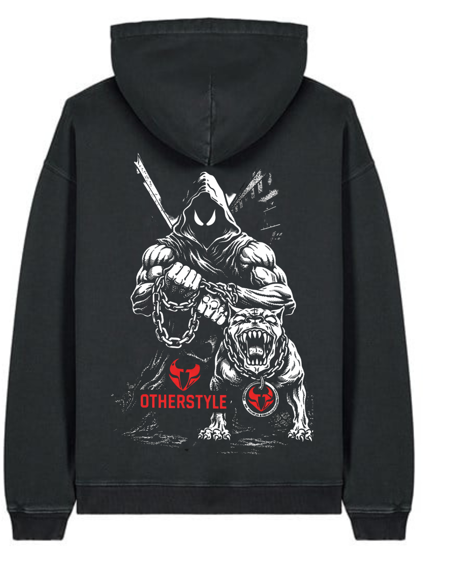 OTHERSTYLE Chain Beast Graphic Hoodie – Strength & Dominance Edition