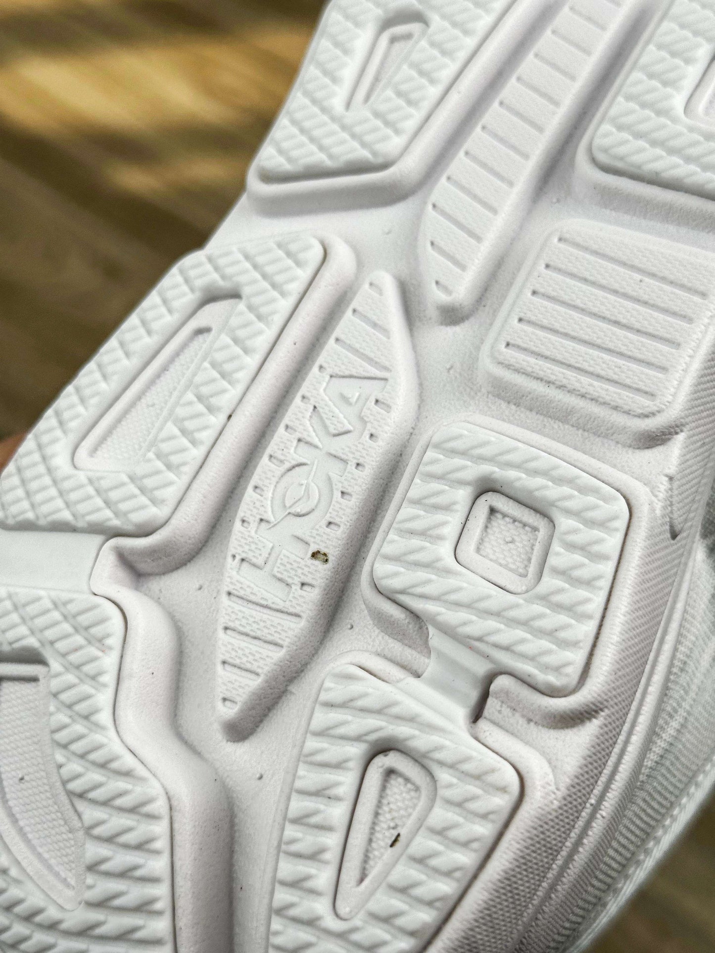 HOKA Bondi 9 Triple White Running Trainers – Cushioned Lifestyle Sneakers