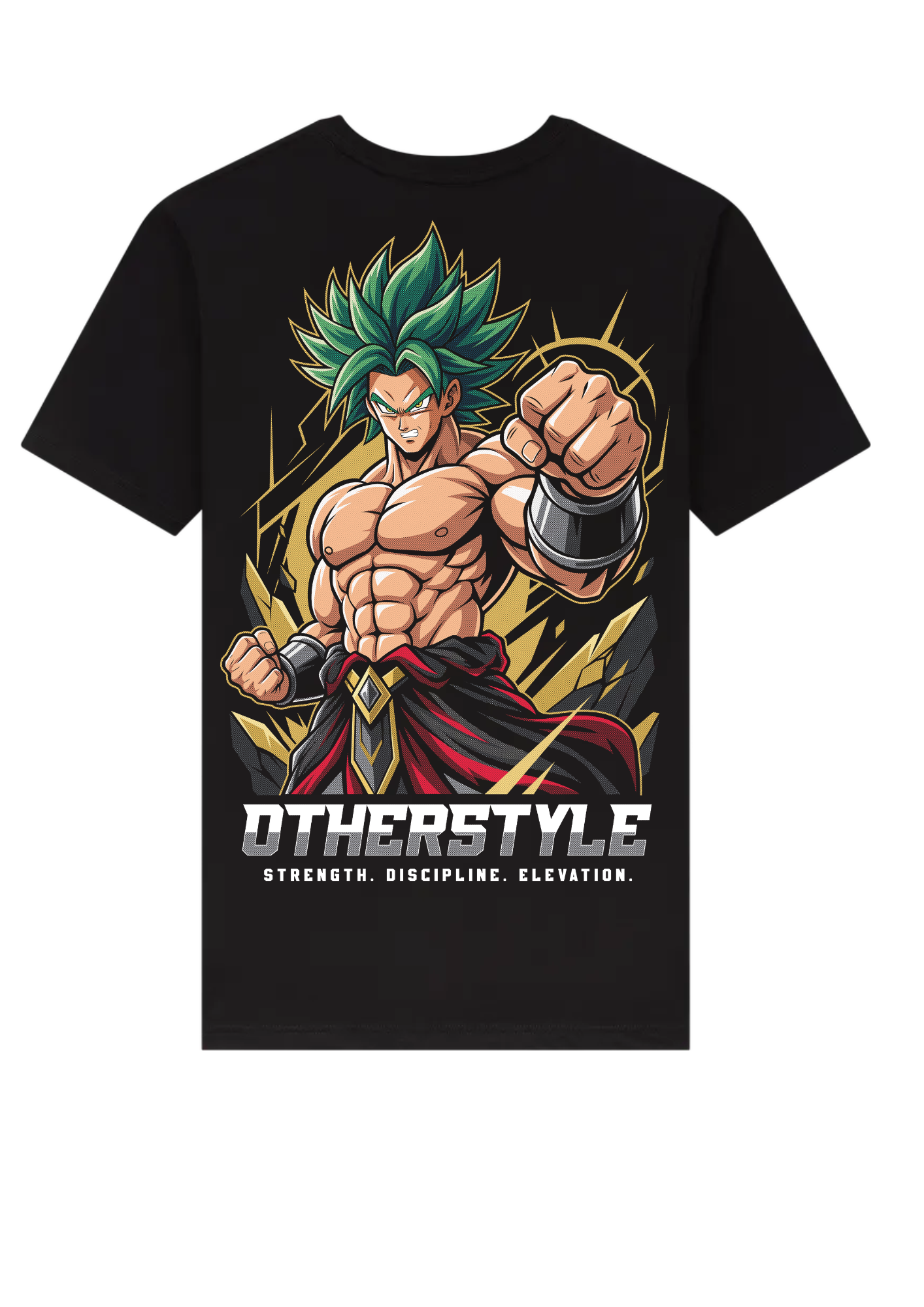 Otherstyle Anime Warrior Oversized Gym T-Shirt – Strength. Discipline. Elevation. Premium Streetwear Tee