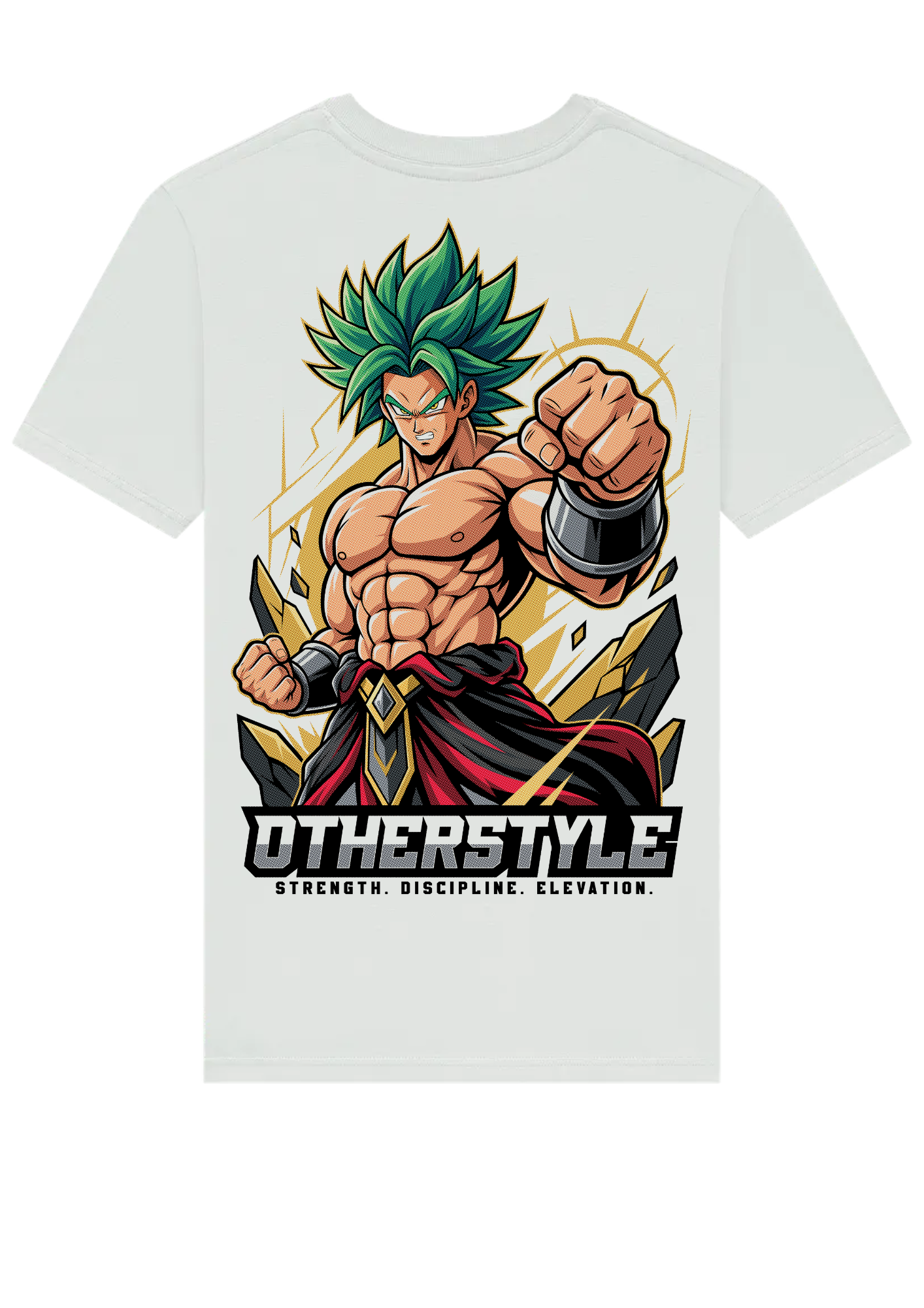 Otherstyle Anime Warrior Oversized Gym T-Shirt – Strength. Discipline. Elevation. Premium Streetwear Tee